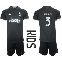 Camisa de time de futebol Juventus Gleison Bremer #3 Replicas 3º Equipamento Infantil 2023-24 Manga Curta (+ Calças curtas)